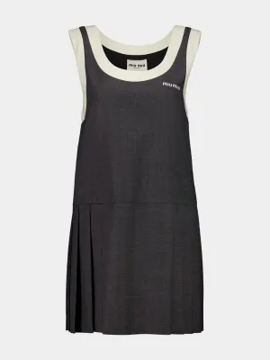 Slate Grey Grisaille Mini Dress