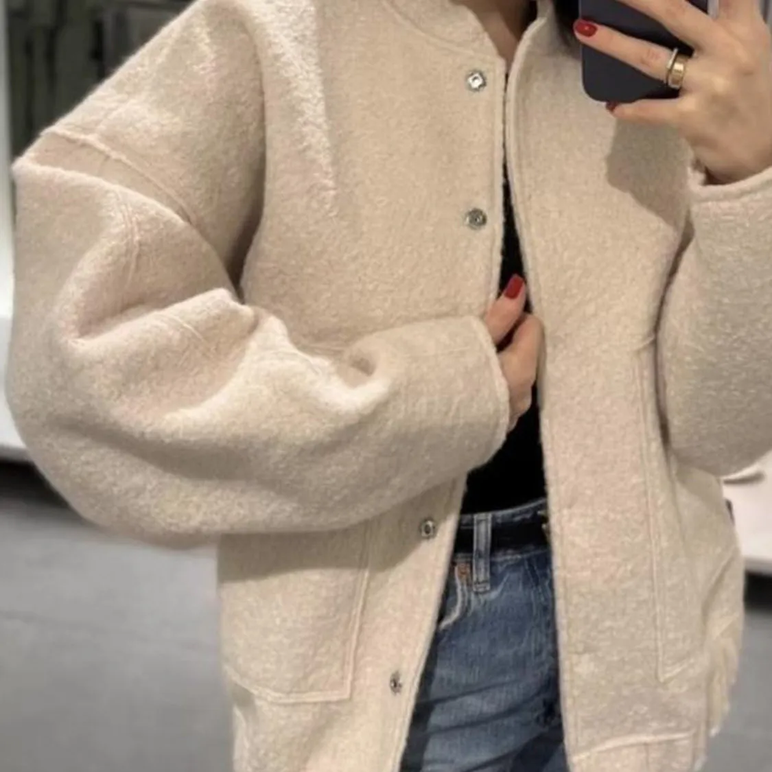 Snap Down Bomber Jacket
