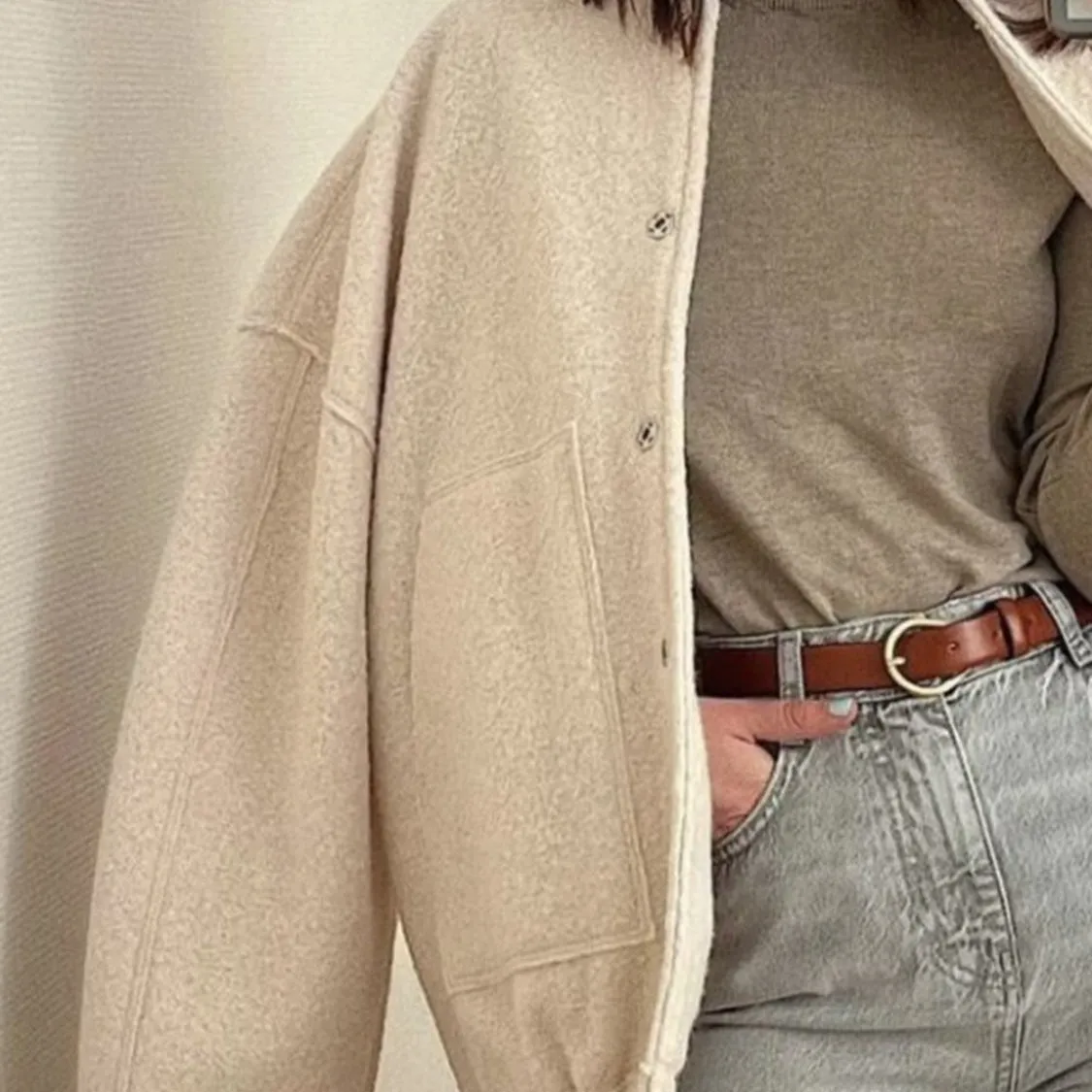 Snap Down Bomber Jacket