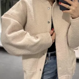 Snap Down Bomber Jacket