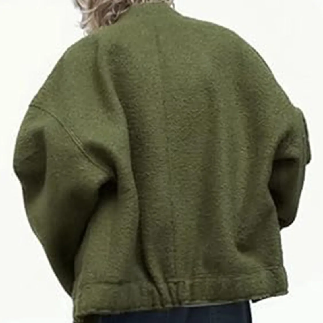 Snap Down Bomber Jacket