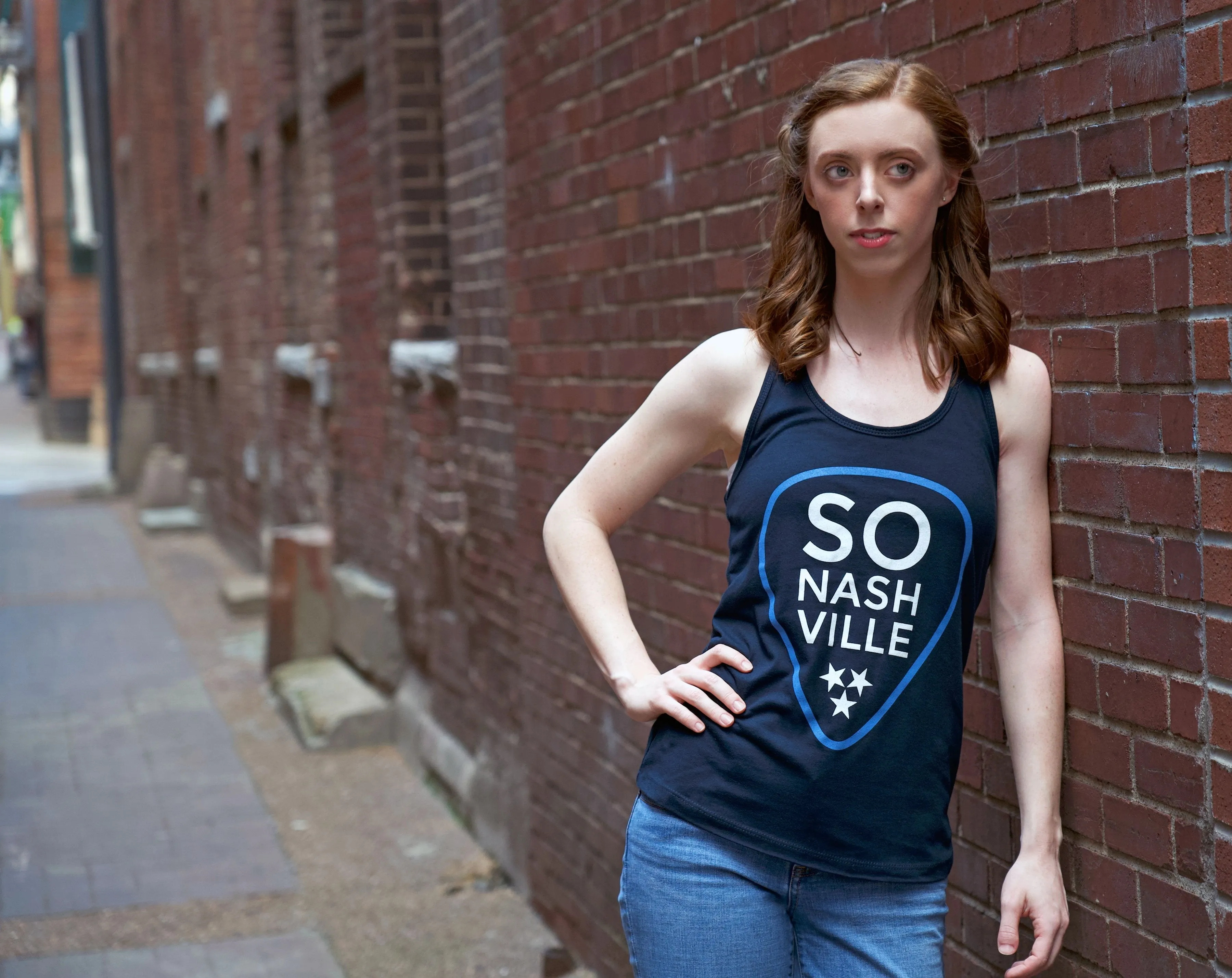 So Nashville™ - Navy/Blue Women's Racerback