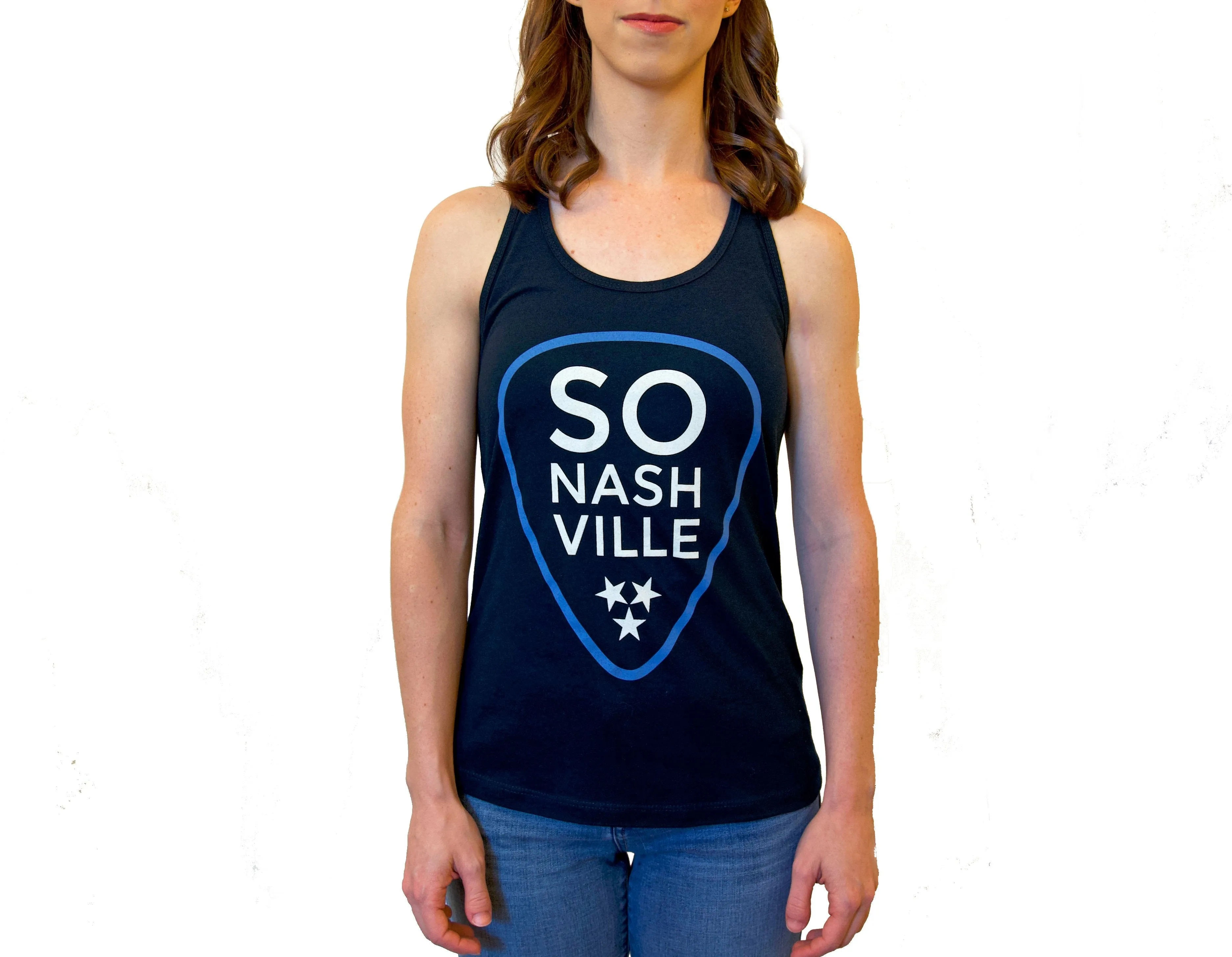 So Nashville™ - Navy/Blue Women's Racerback