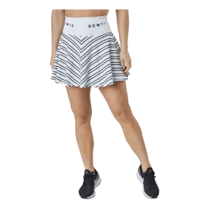 Sofia/print Skirt Thin Stripe White/black