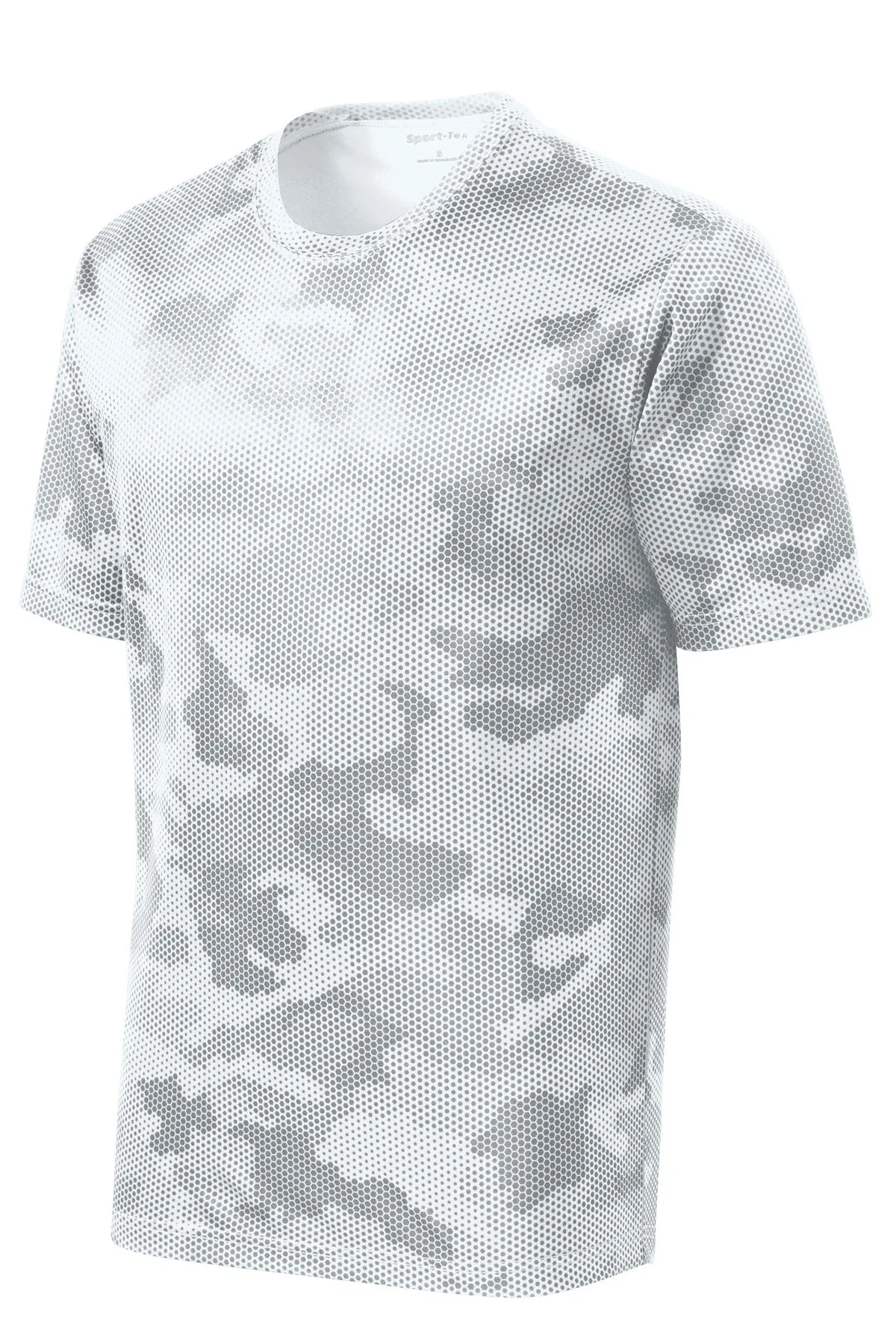Sport-Tek CamoHex Tee. ST370 White