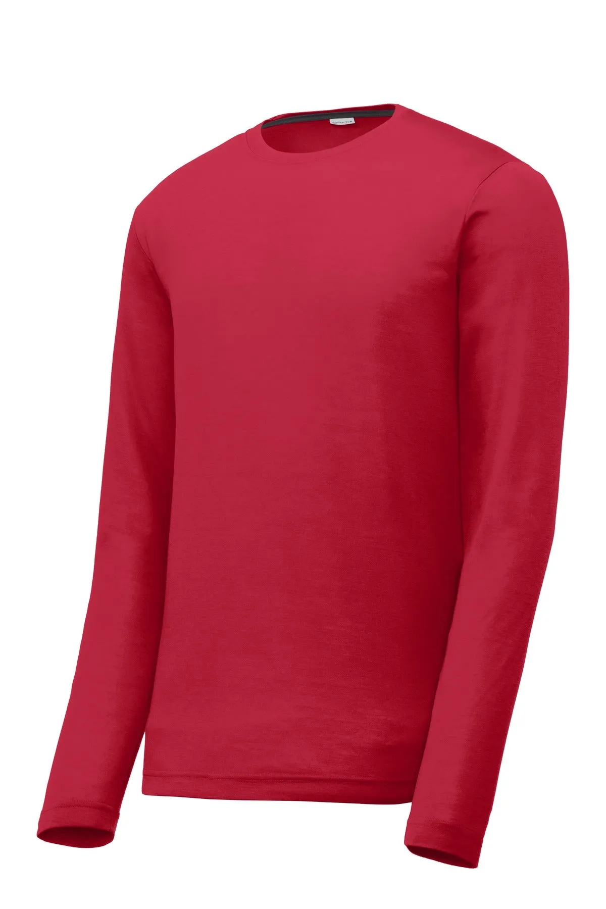 Sport-Tek Long Sleeve PosiCharge Competitor Cotton Touch Tee. ST450LS Deep Red