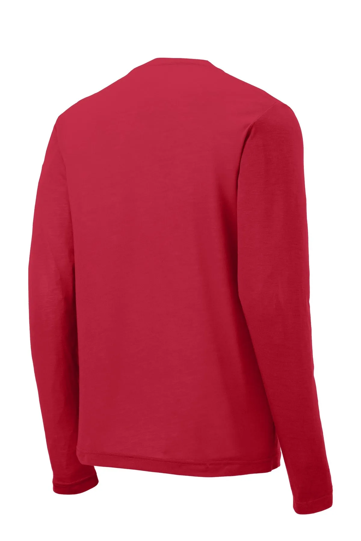 Sport-Tek Long Sleeve PosiCharge Competitor Cotton Touch Tee. ST450LS Deep Red