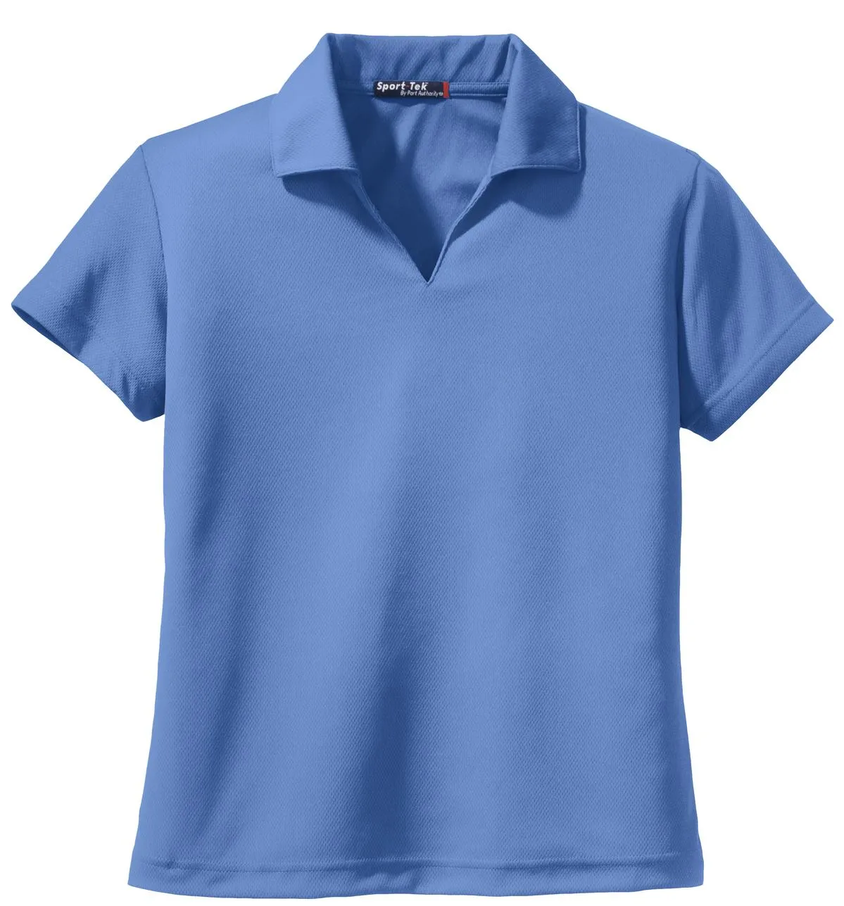 Sport-Tek Women's Dri-Mesh V-Neck Polo.  L469 Blueberry
