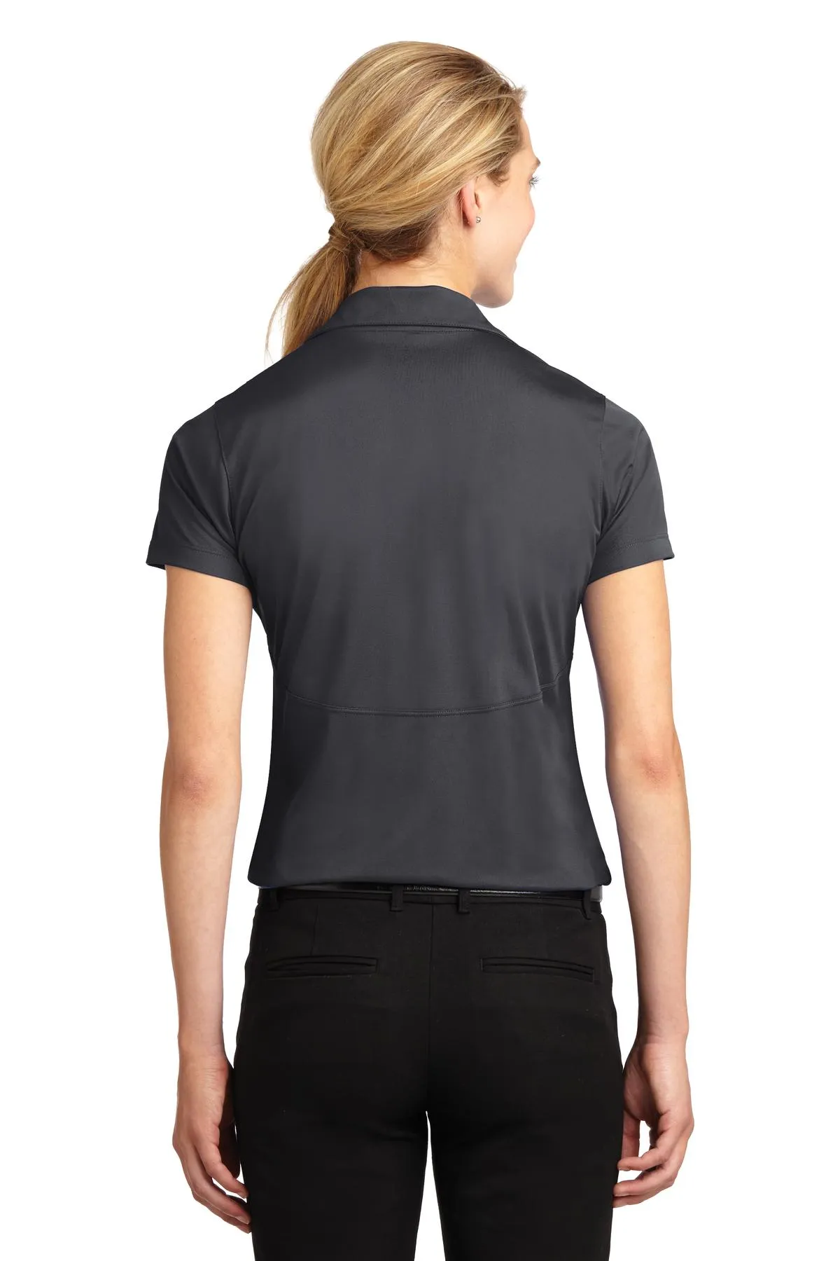 Sport-Tek Women's Micropique Sport-Wick Polo. LST650 Iron Grey