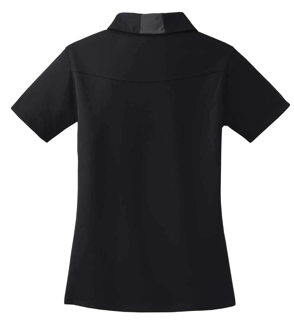 Sport-Tek Women's Side Blocked Micropique Sport-Wick Polo. LST655 Black/ Iron Grey