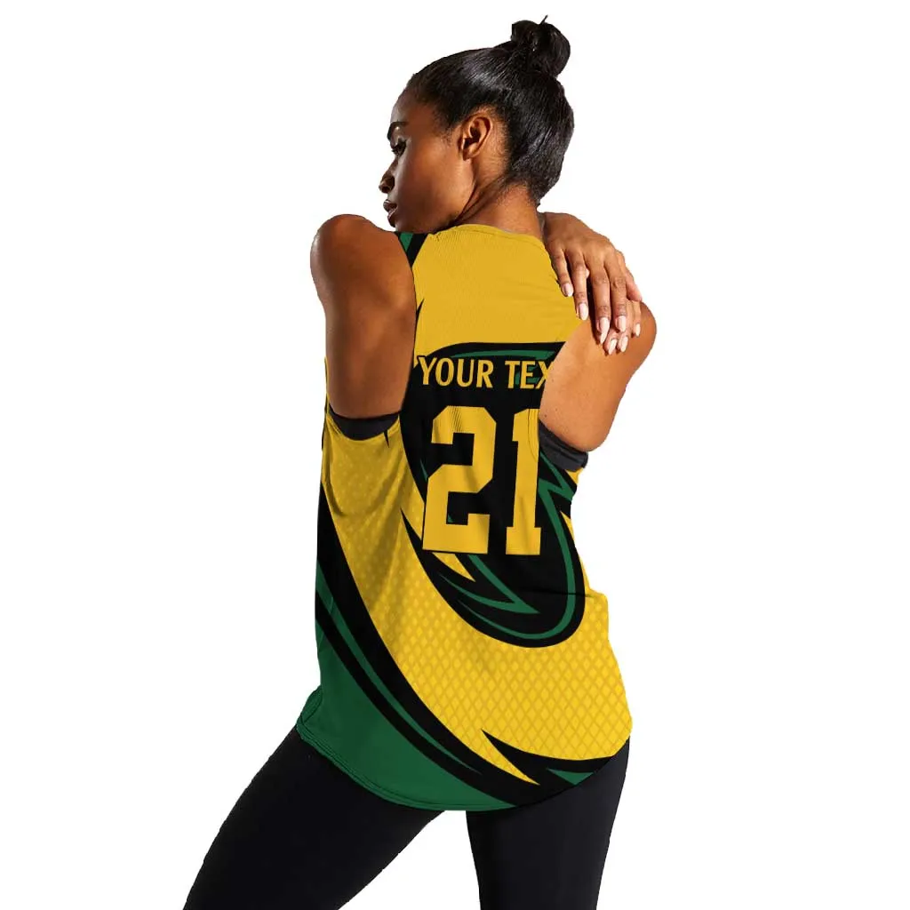 Springbok South Africa Cricket Custom Women Racerback Tank Unique Pattern LT9