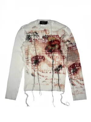 SS2002 Jean Paul Gaultier eye patchwork top