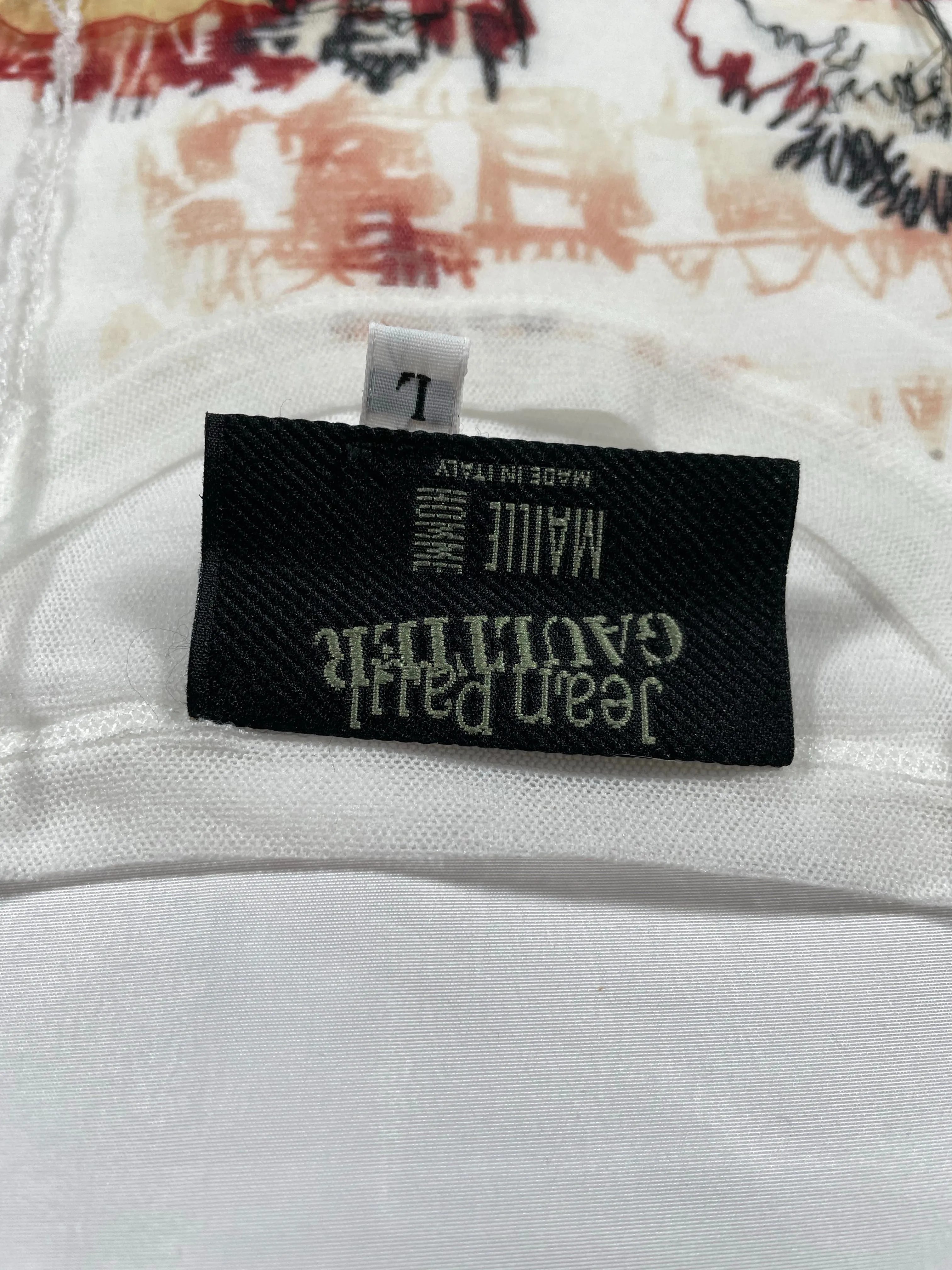 SS2002 Jean Paul Gaultier eye patchwork top