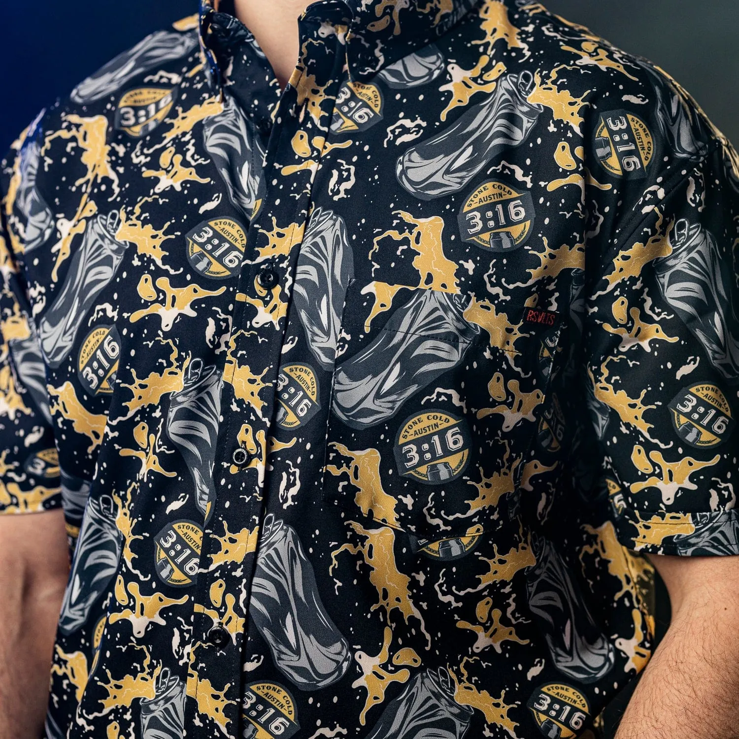 Stone Cold Steve Austin “Can of Whoopass” – KUNUFLEX Short Sleeve Shirt