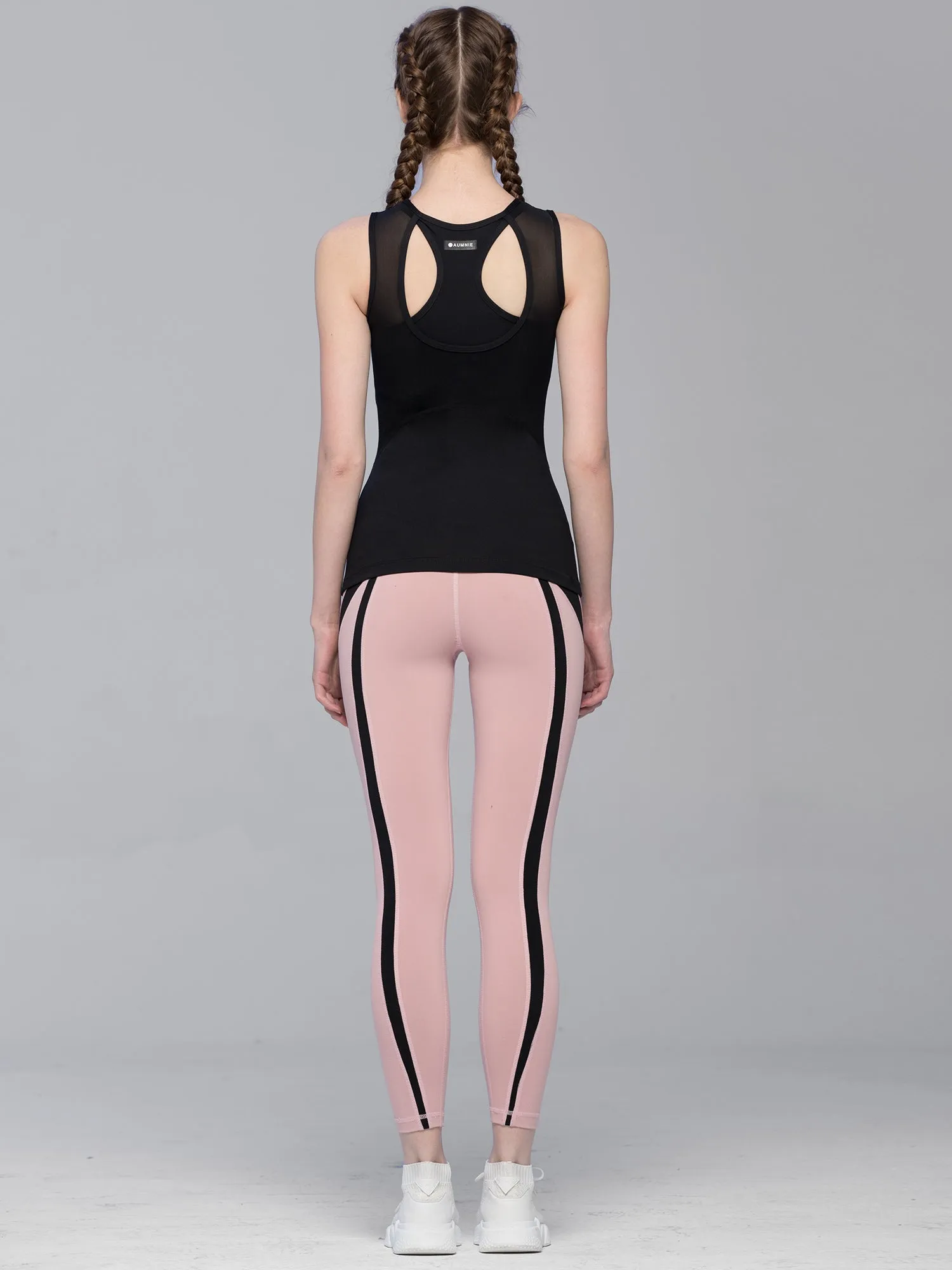 STRATUM TANK, BLACK/BLACK MESH