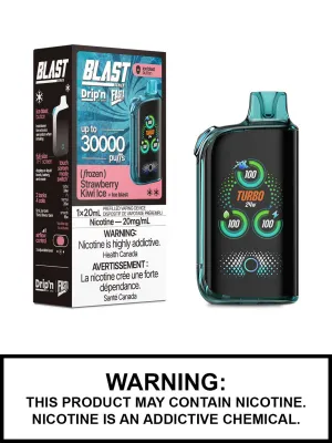 Strawberry Kiwi Ice Dripn Blast 30K Disposable Vape