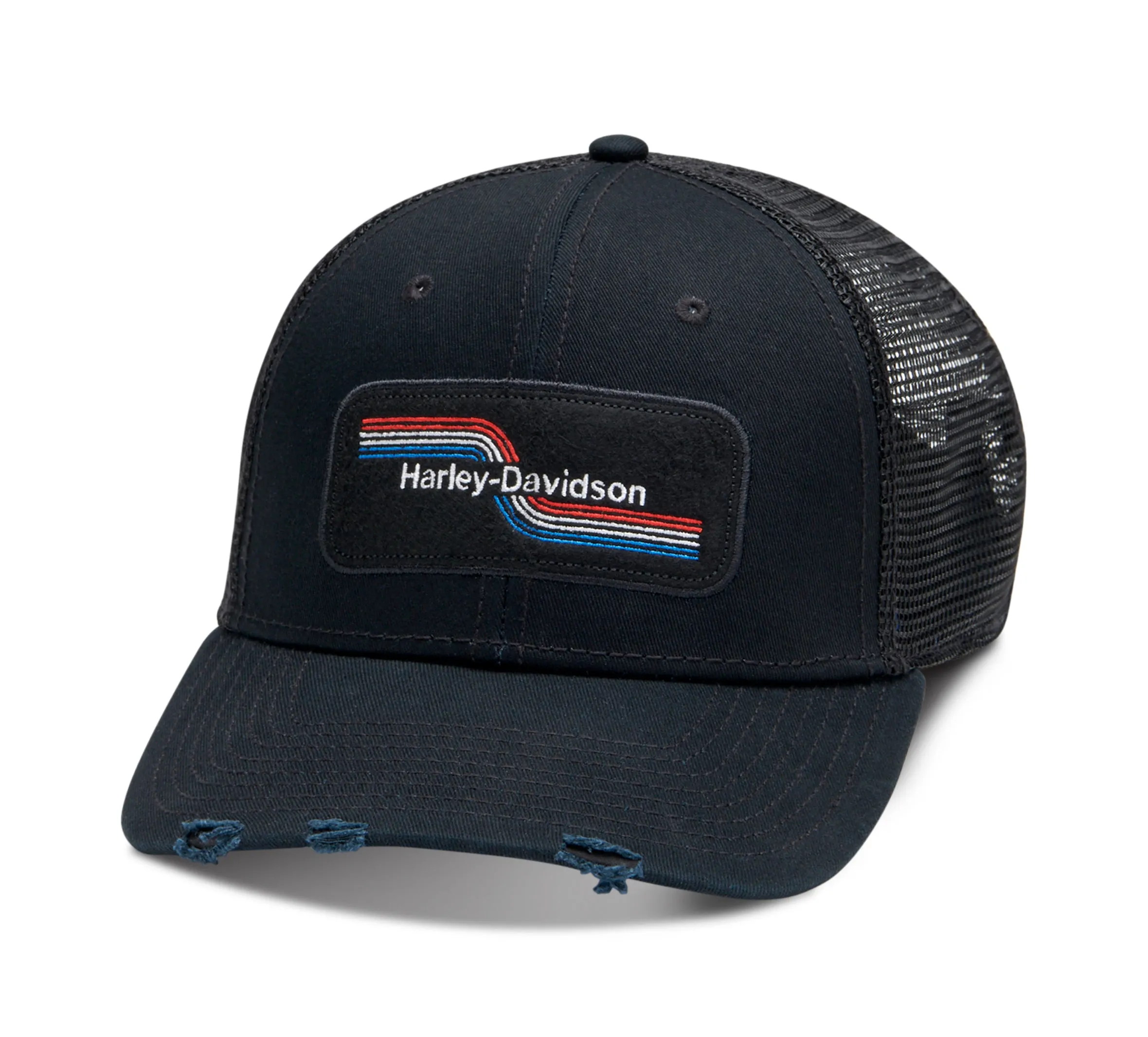 Stripes Tank Logo Adjustable Baseball Hat - Black