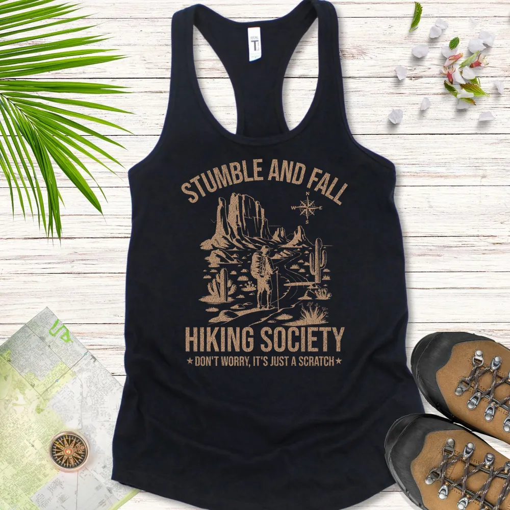 Stumble And Fall Hiking Society Women's Tank Top