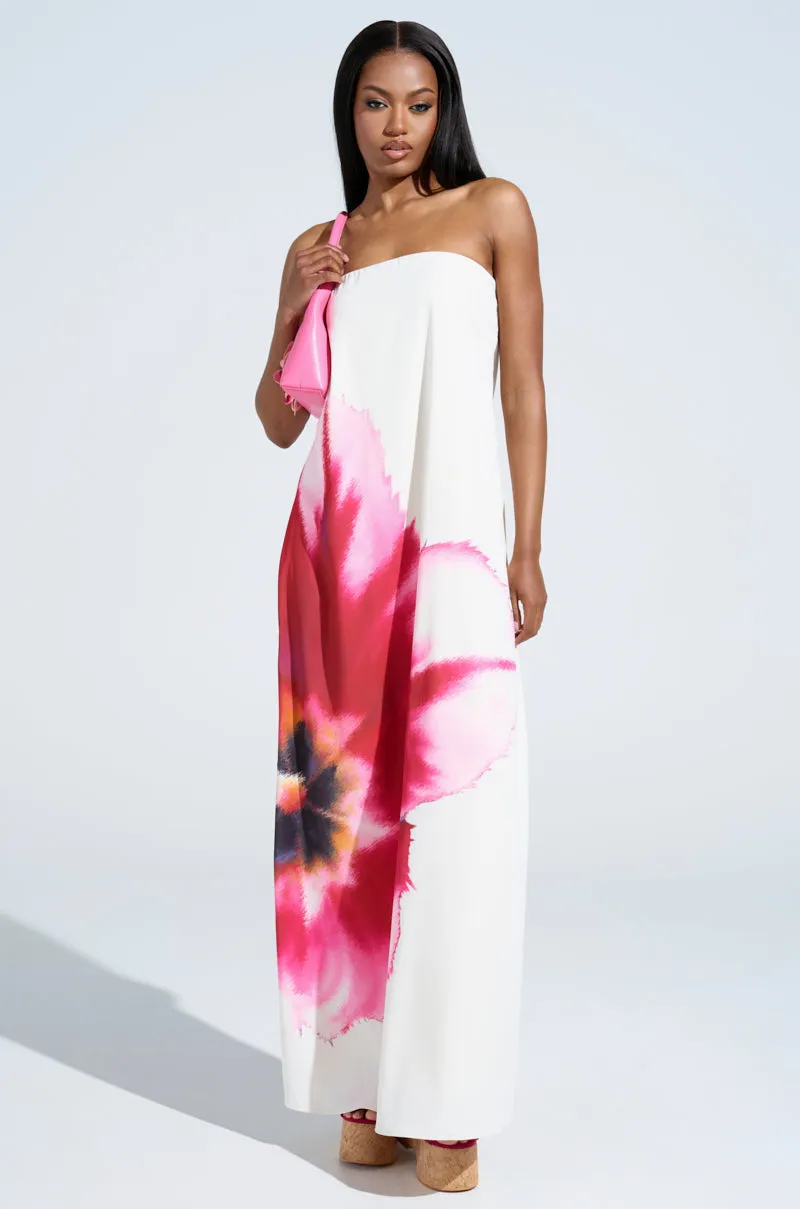 SWEET AND SPICY SATIN MAXI DRESS