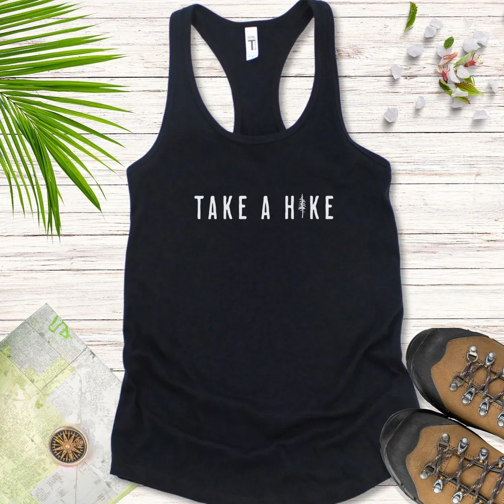 Take A Hike Pine Tree Women's Tank Top