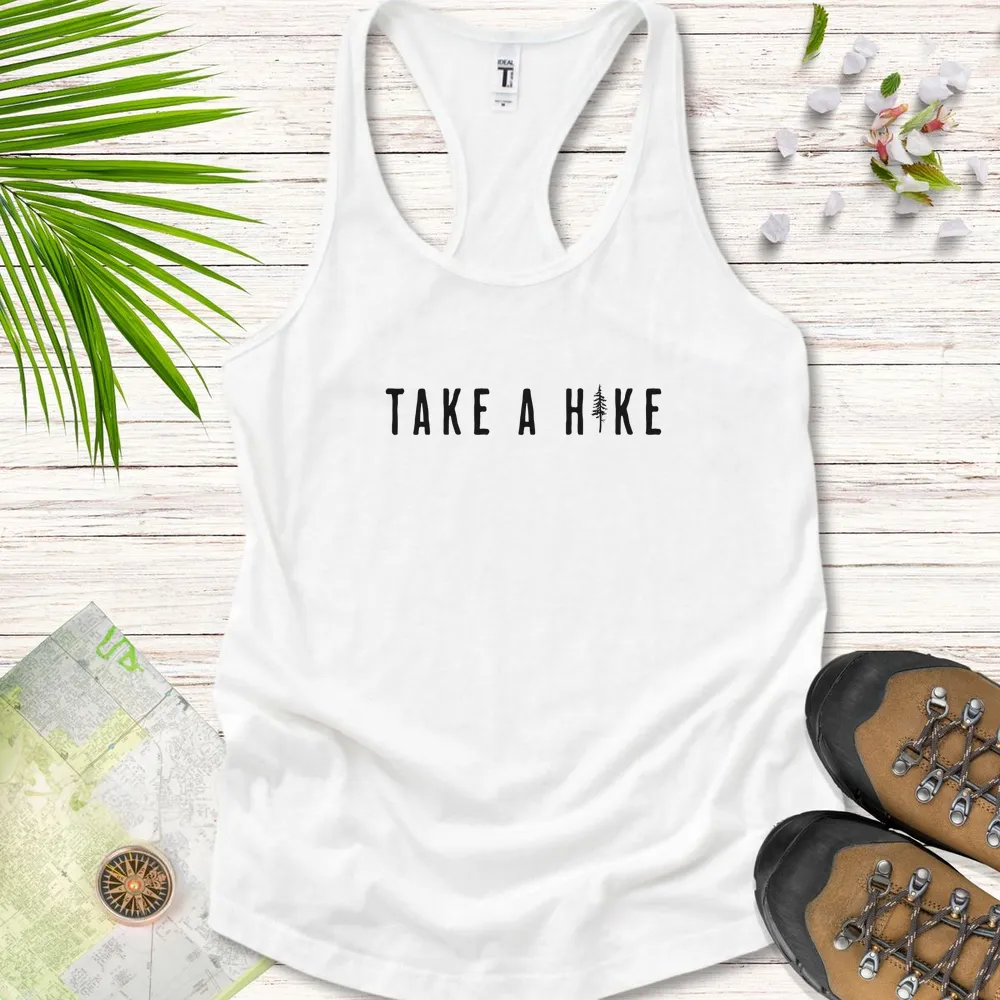 Take A Hike Pine Tree Women's Tank Top
