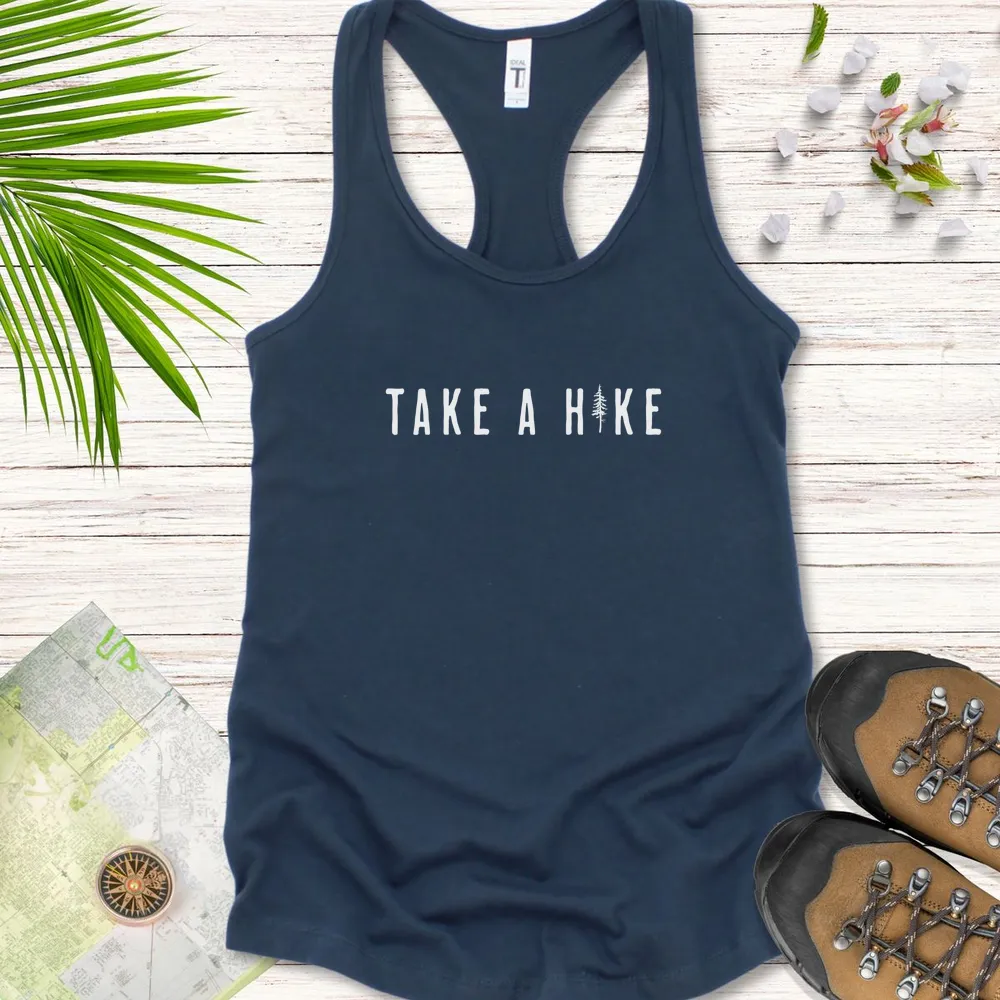 Take A Hike Pine Tree Women's Tank Top