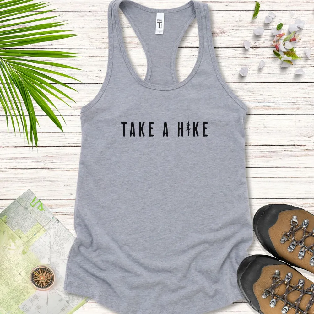 Take A Hike Pine Tree Women's Tank Top