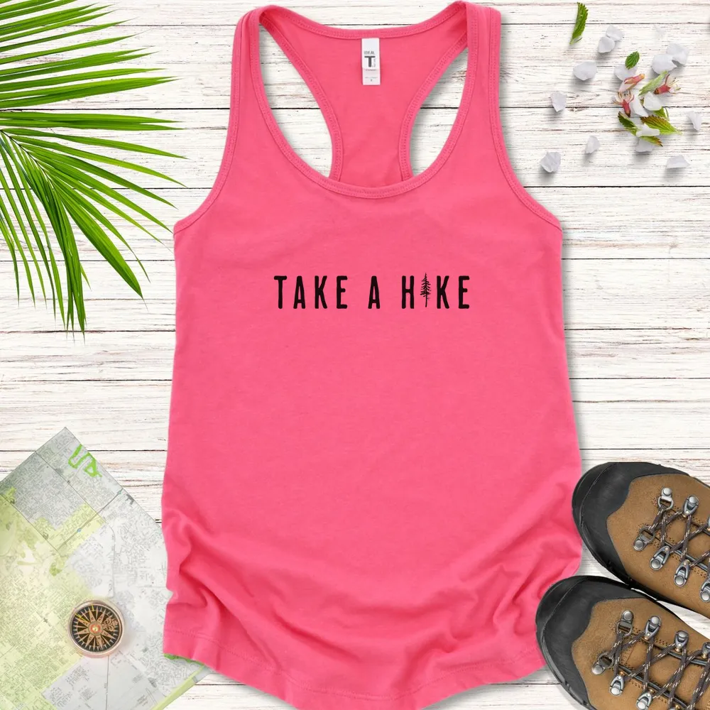 Take A Hike Pine Tree Women's Tank Top