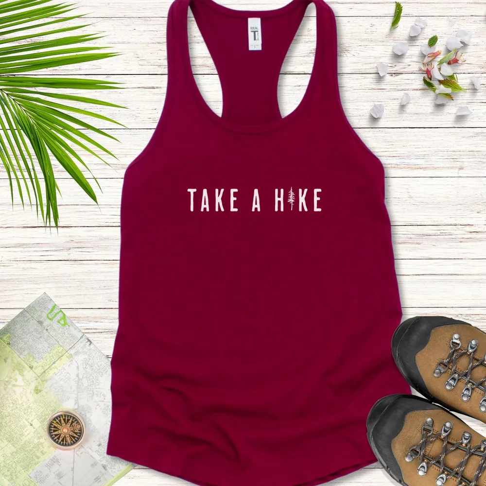 Take A Hike Pine Tree Women's Tank Top