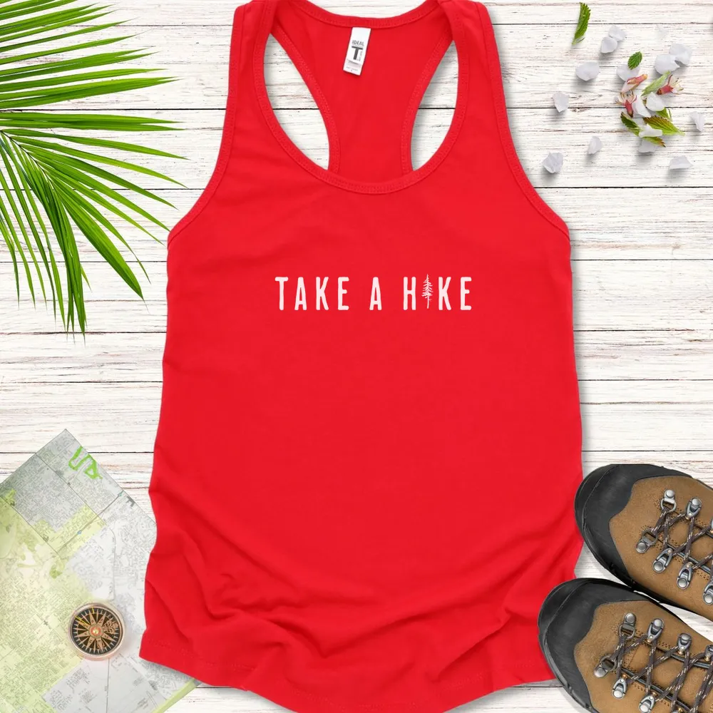 Take A Hike Pine Tree Women's Tank Top