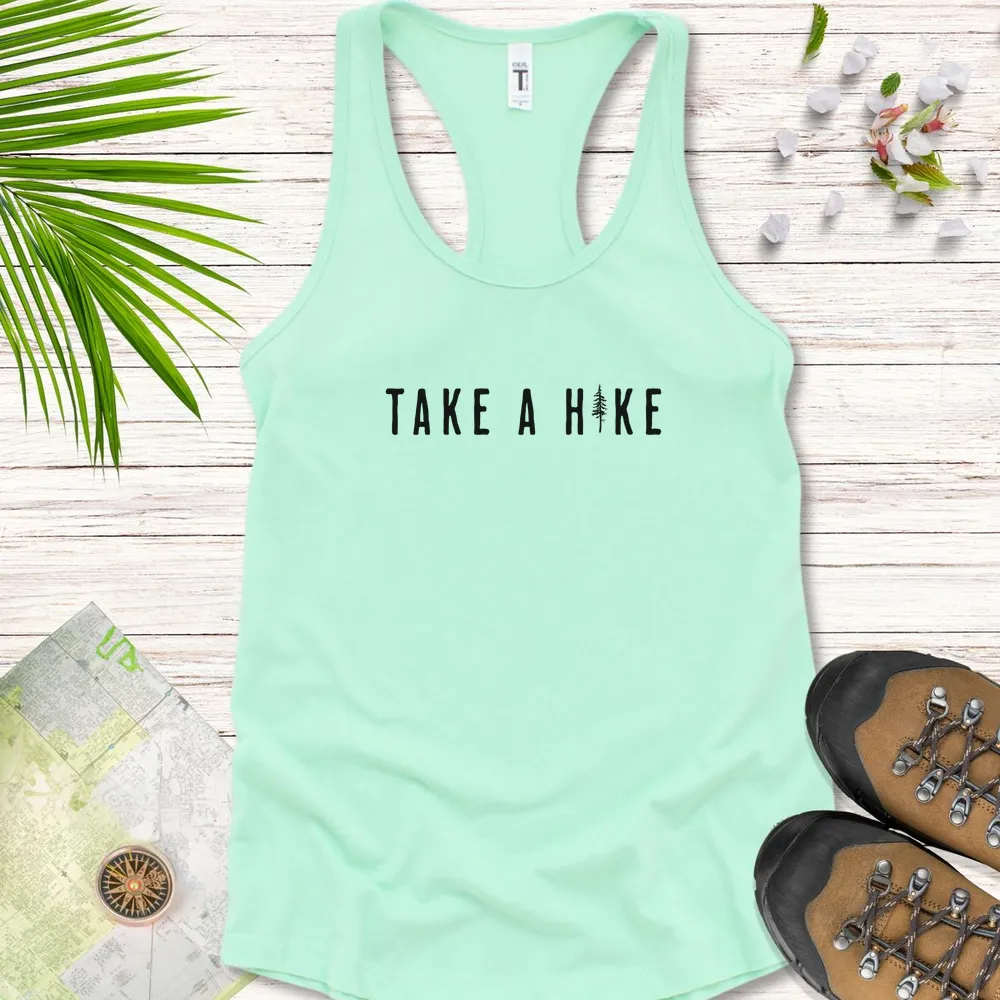 Take A Hike Pine Tree Women's Tank Top