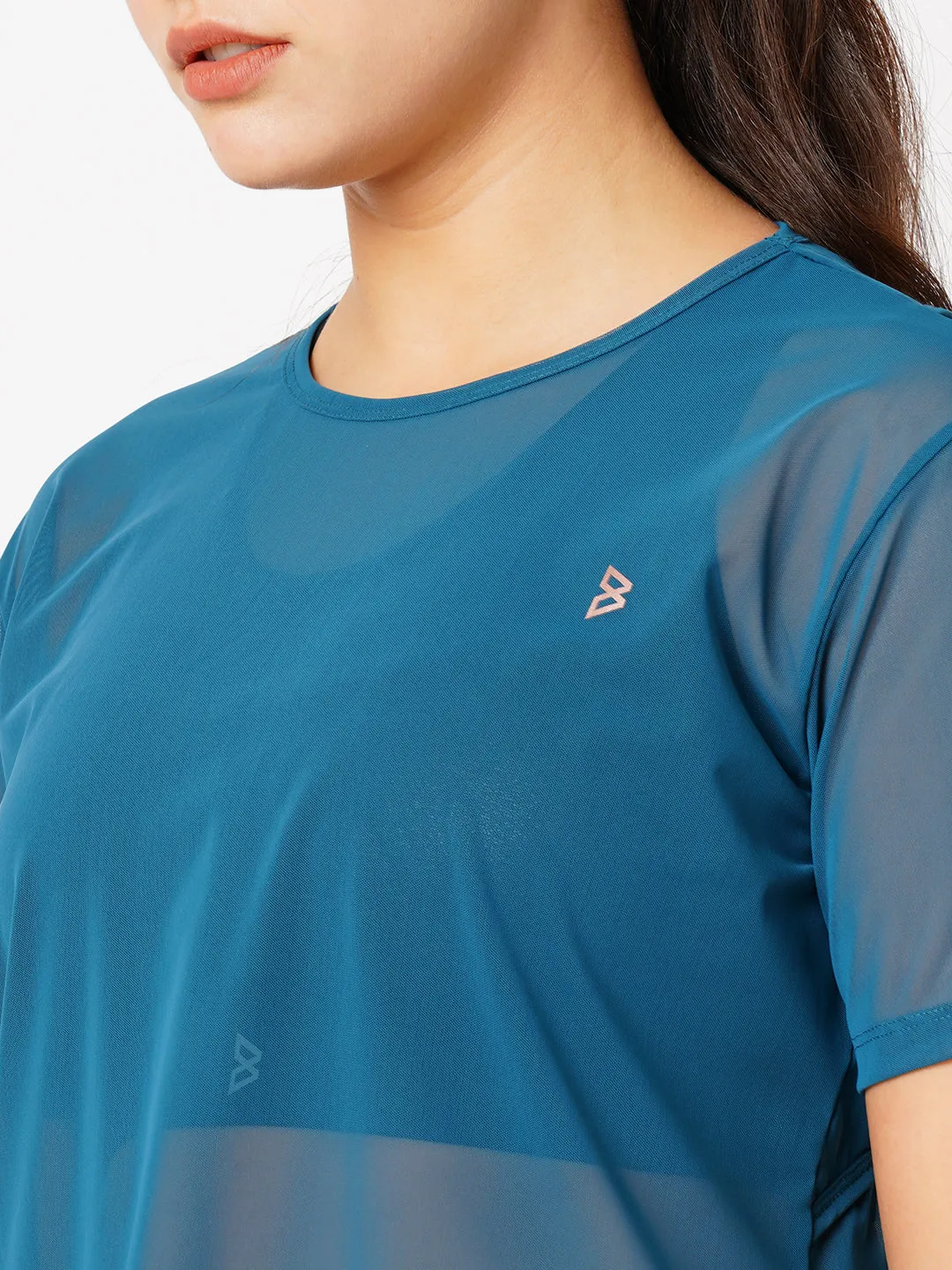 Teal Ivy Mesh Tee