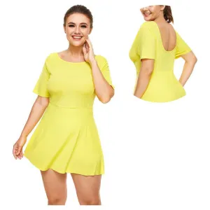 Tennis Dresses With Safety Pants Women Backless Golf Mini Sport Dress