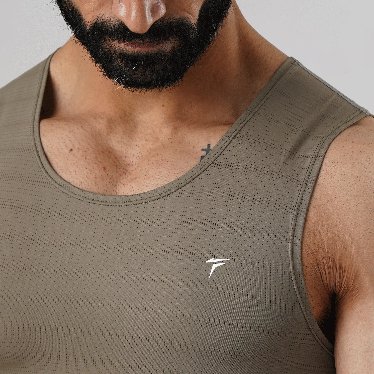 Tf-Premium Khaki Power Compression Tank