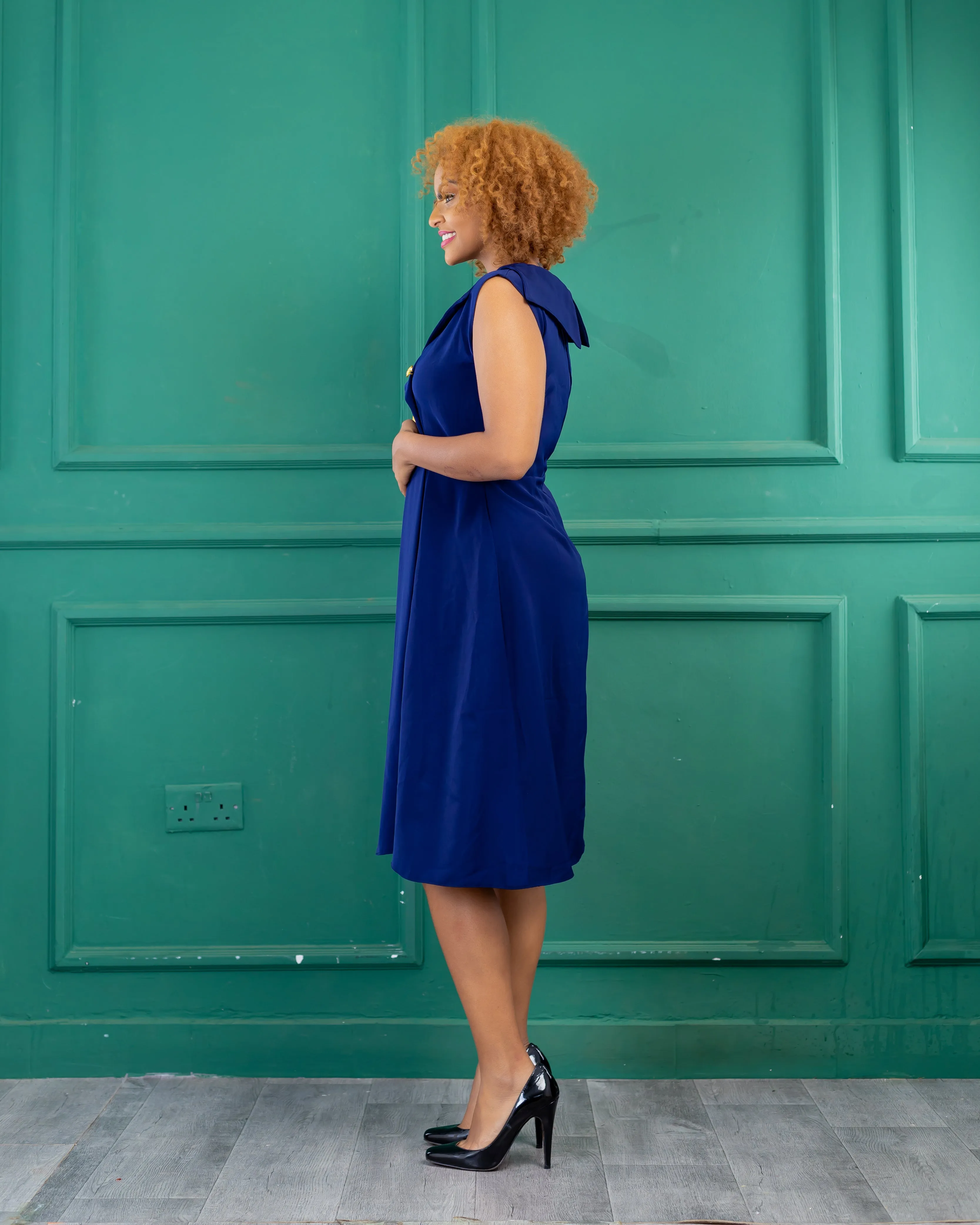 Thayu Dress - Navy Blue