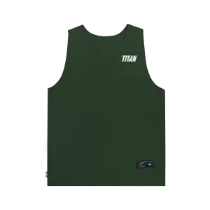 Titan Staples Strike Logo Performance Top - Hunter Green