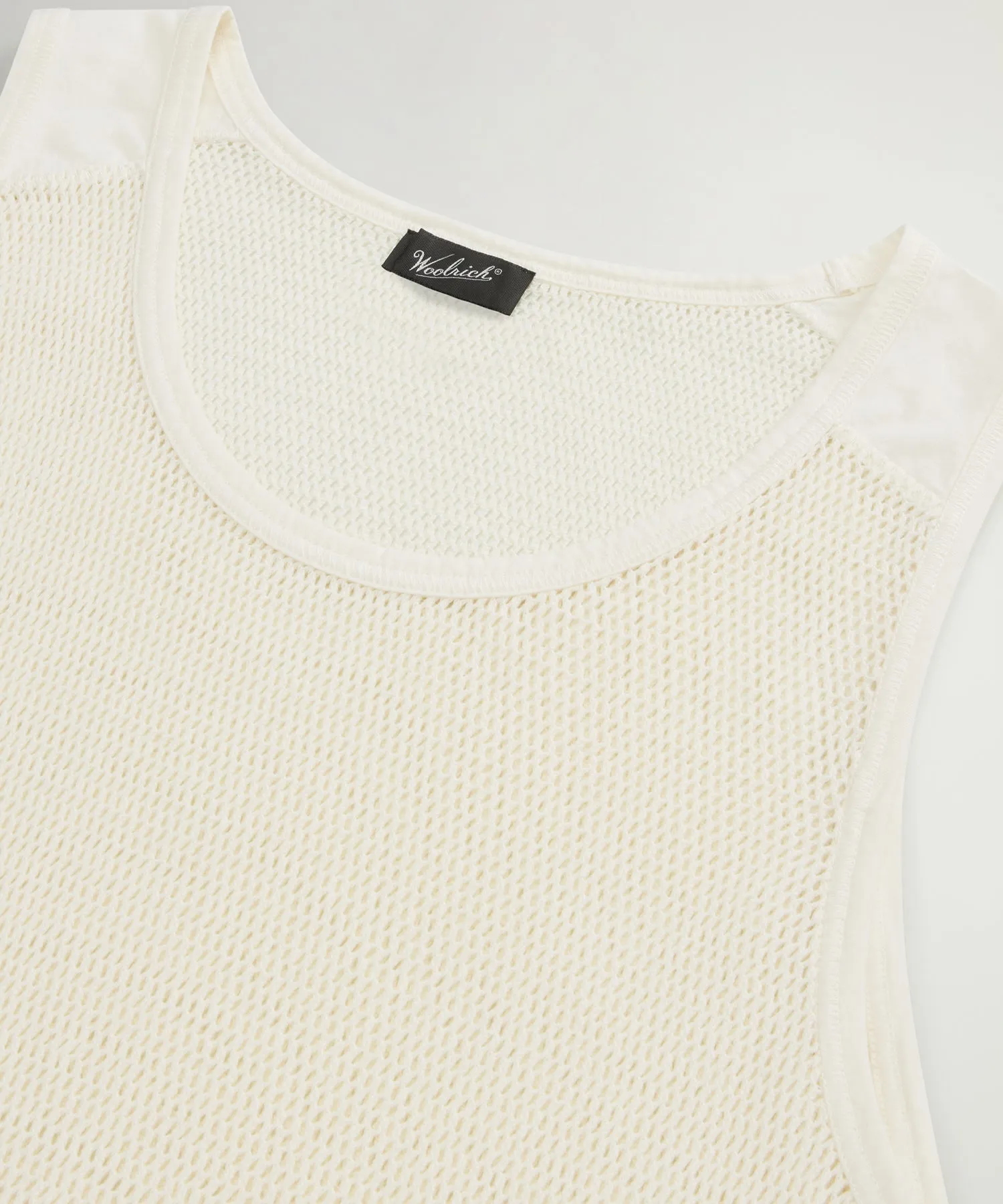 Todd Snyder x Woolrich Mesh Tank in Bisque