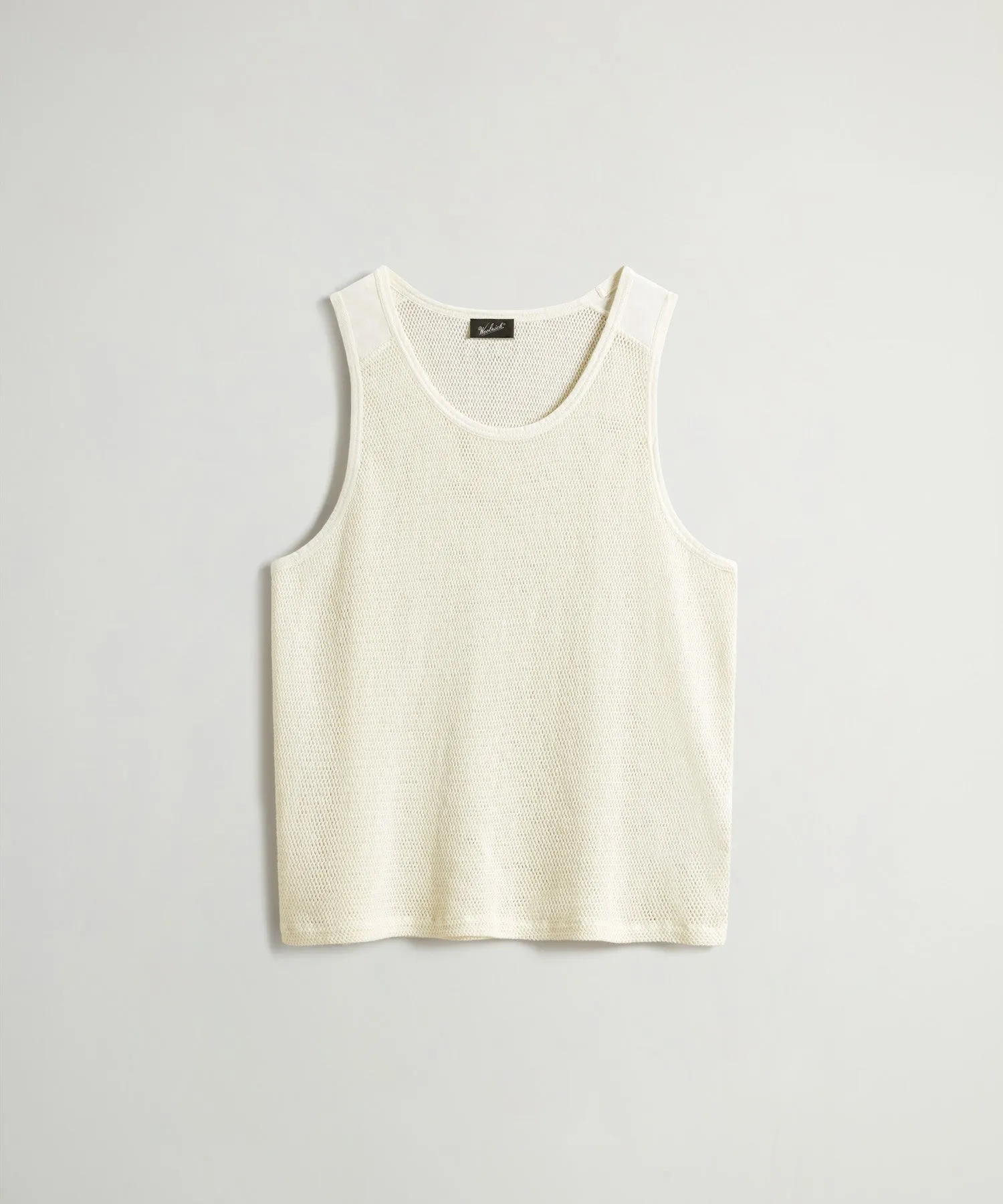 Todd Snyder x Woolrich Mesh Tank in Bisque