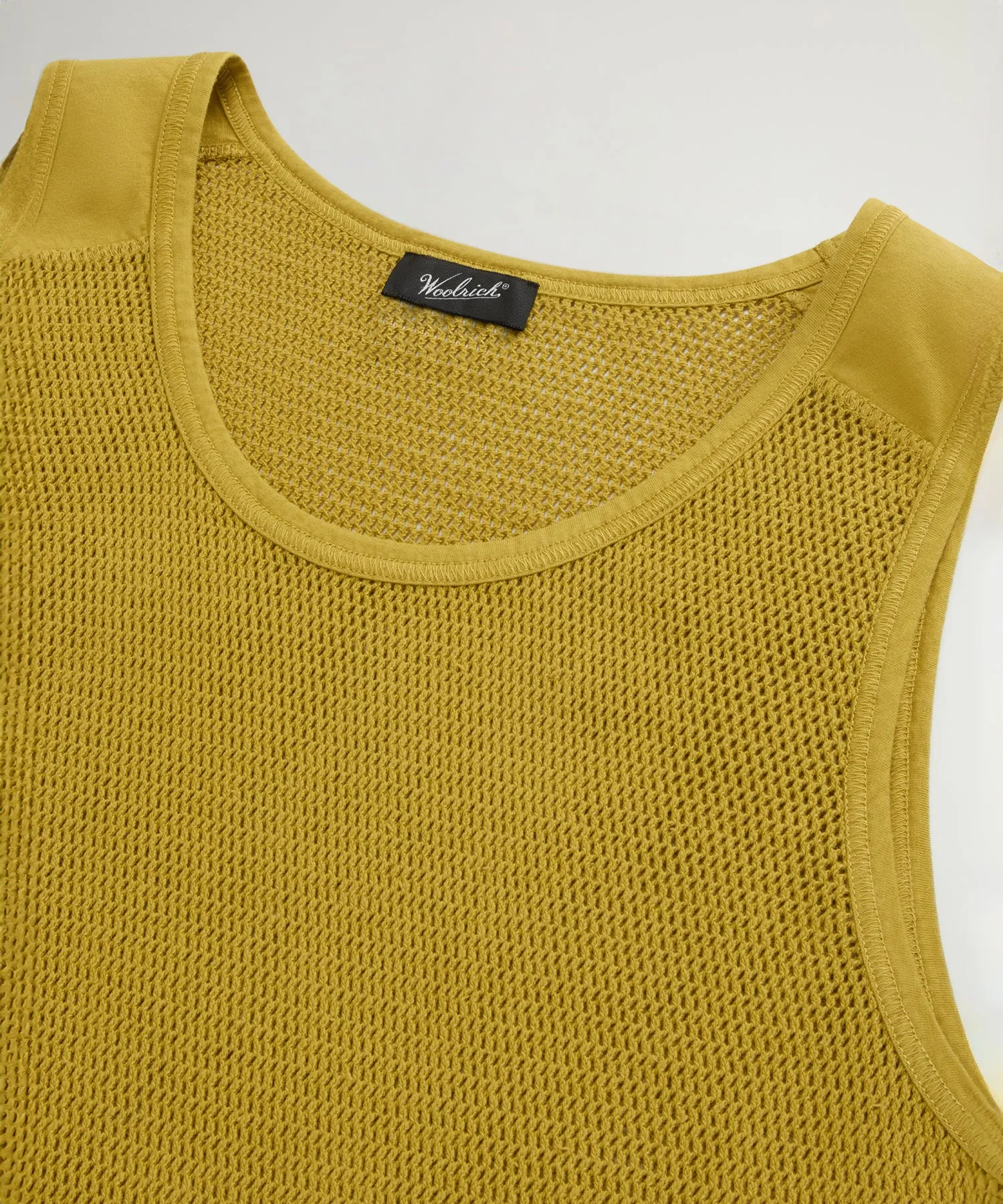 Todd Snyder x Woolrich Mesh Tank in Golden Palm