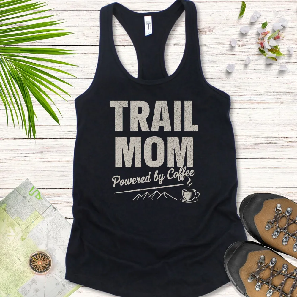 Trail Mom Powered By Coffee Women's Tank Top