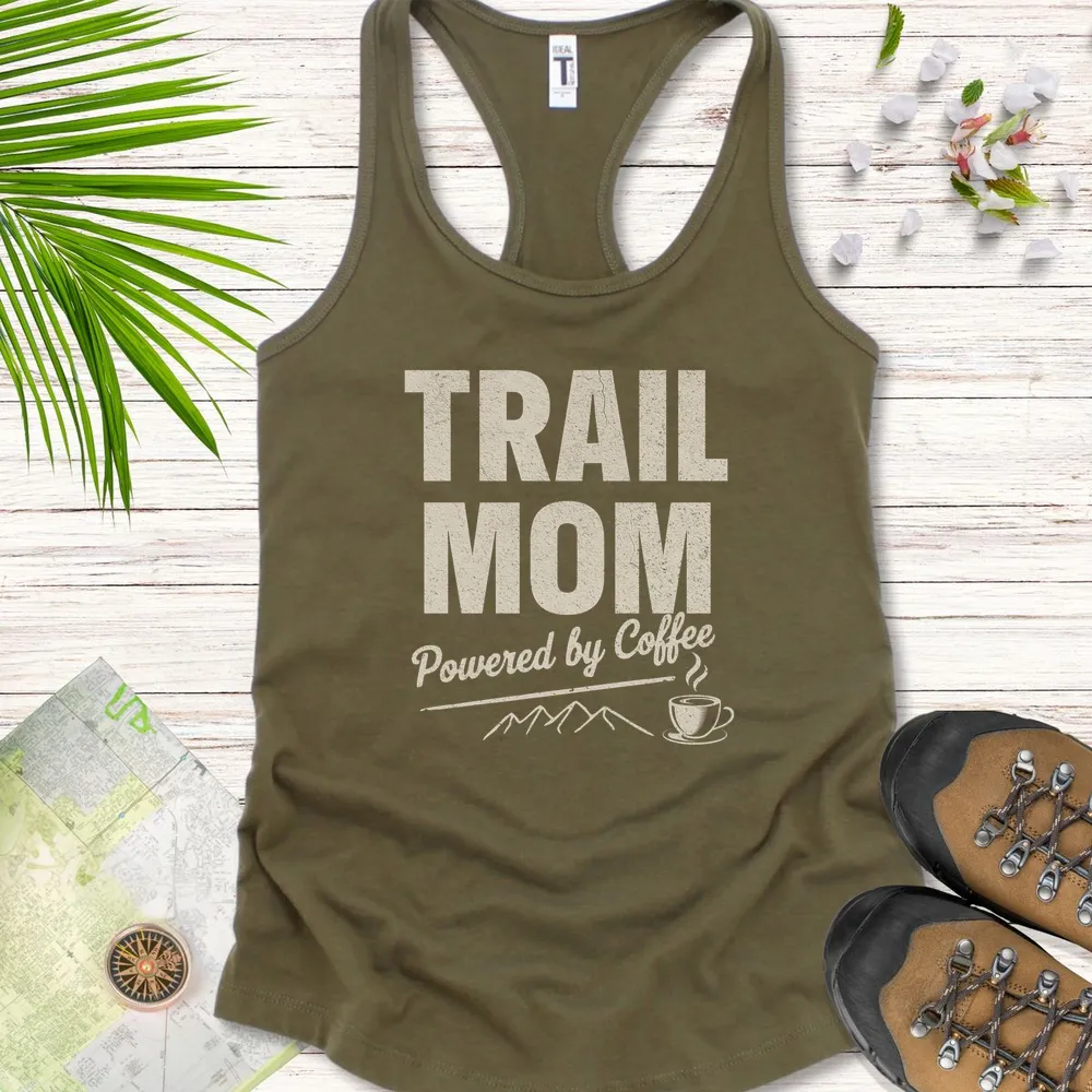 Trail Mom Powered By Coffee Women's Tank Top