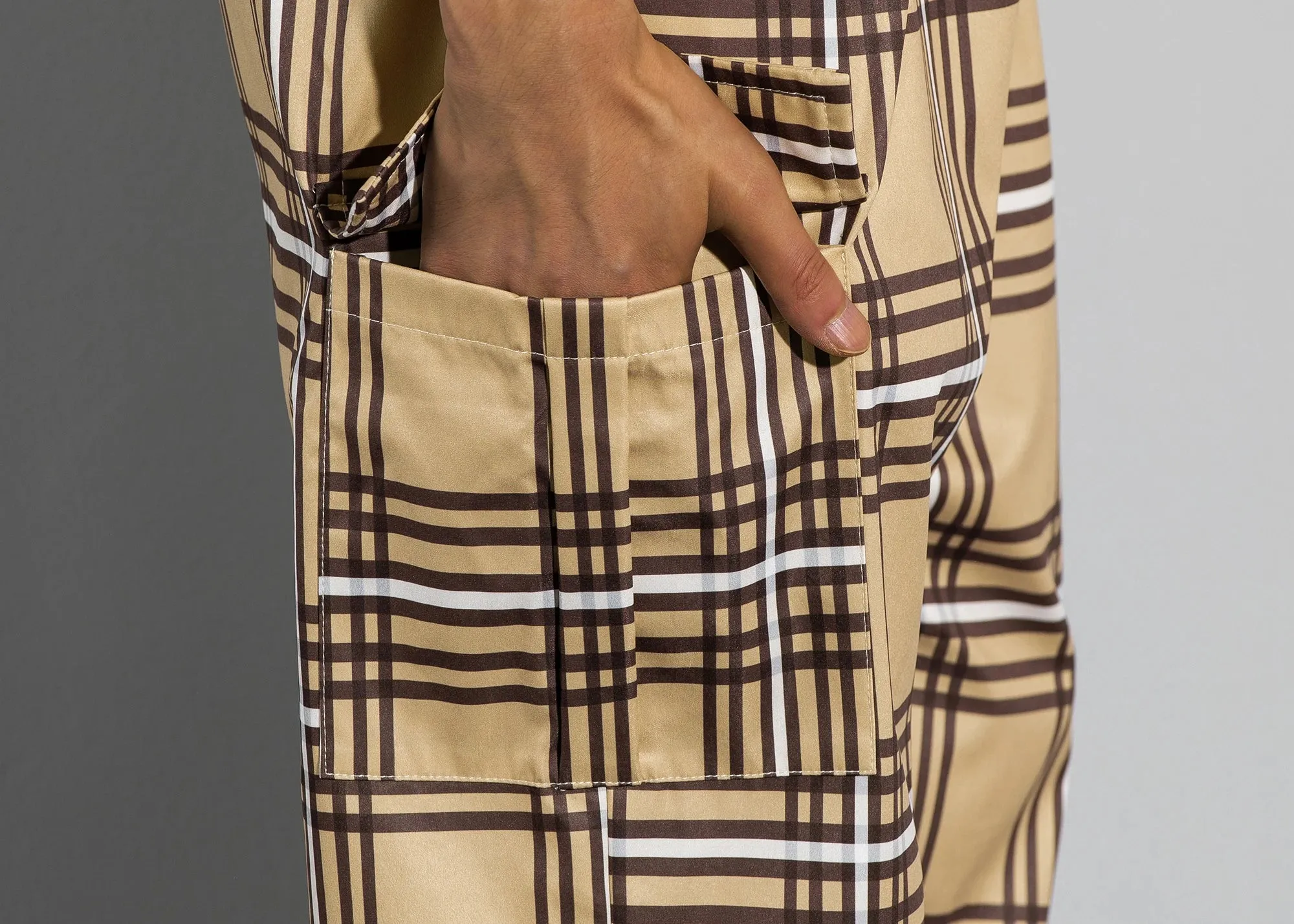 UrbanEase Checkmate Weitbeinige Herren Hose