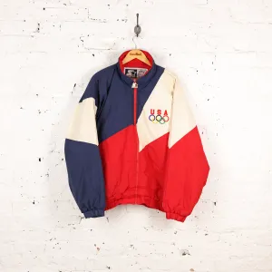 USA Olympic Team Starter Jacket - Red - XL