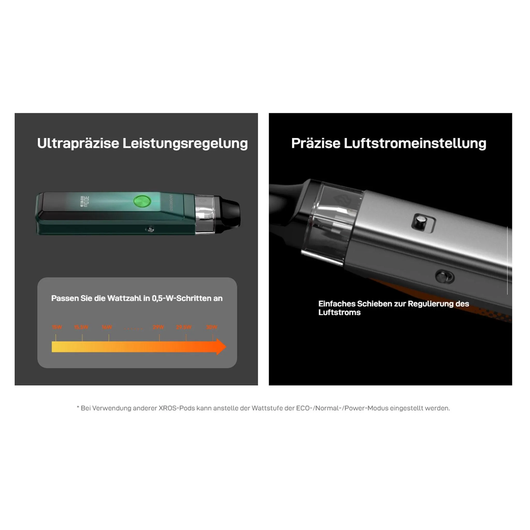 Vaporesso - XROS Pro Kit (3 ml) 1200 mAh E-Zigarette