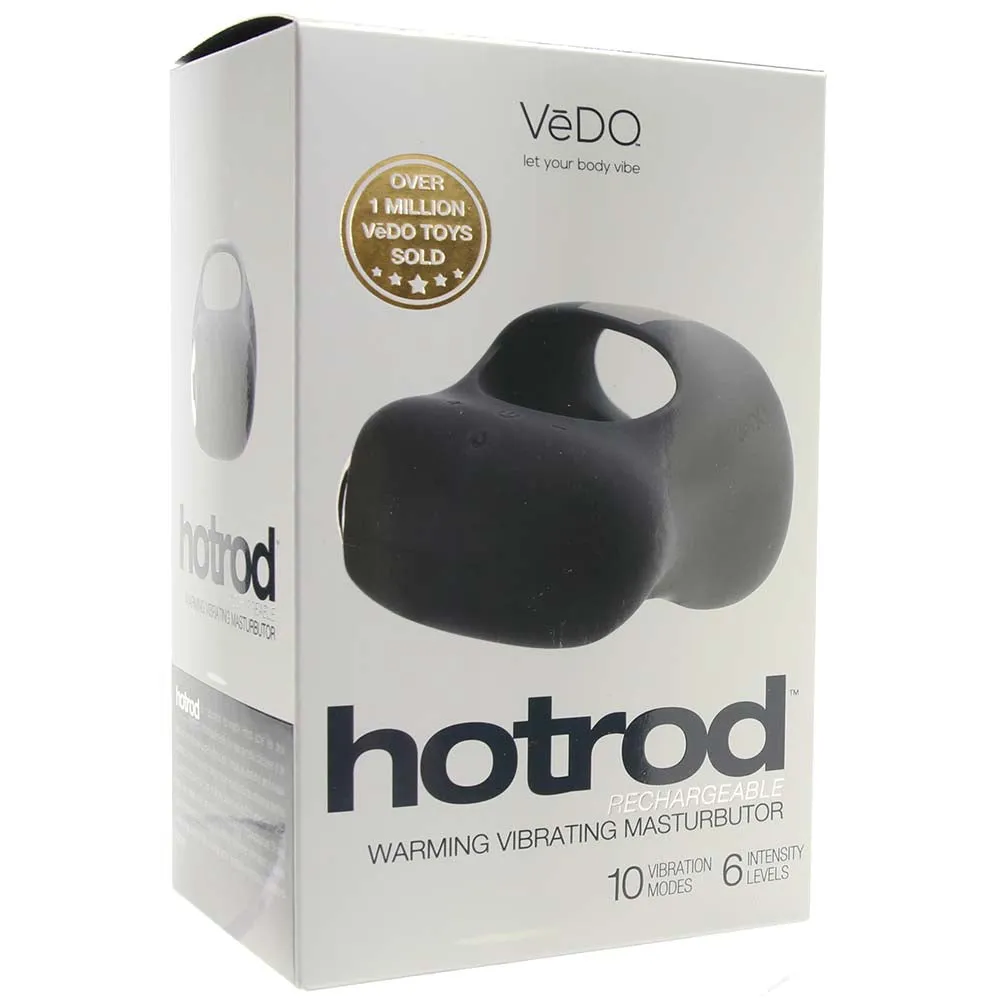 Vedo Hotrod Rechargeable Warming Masturbator Just Black