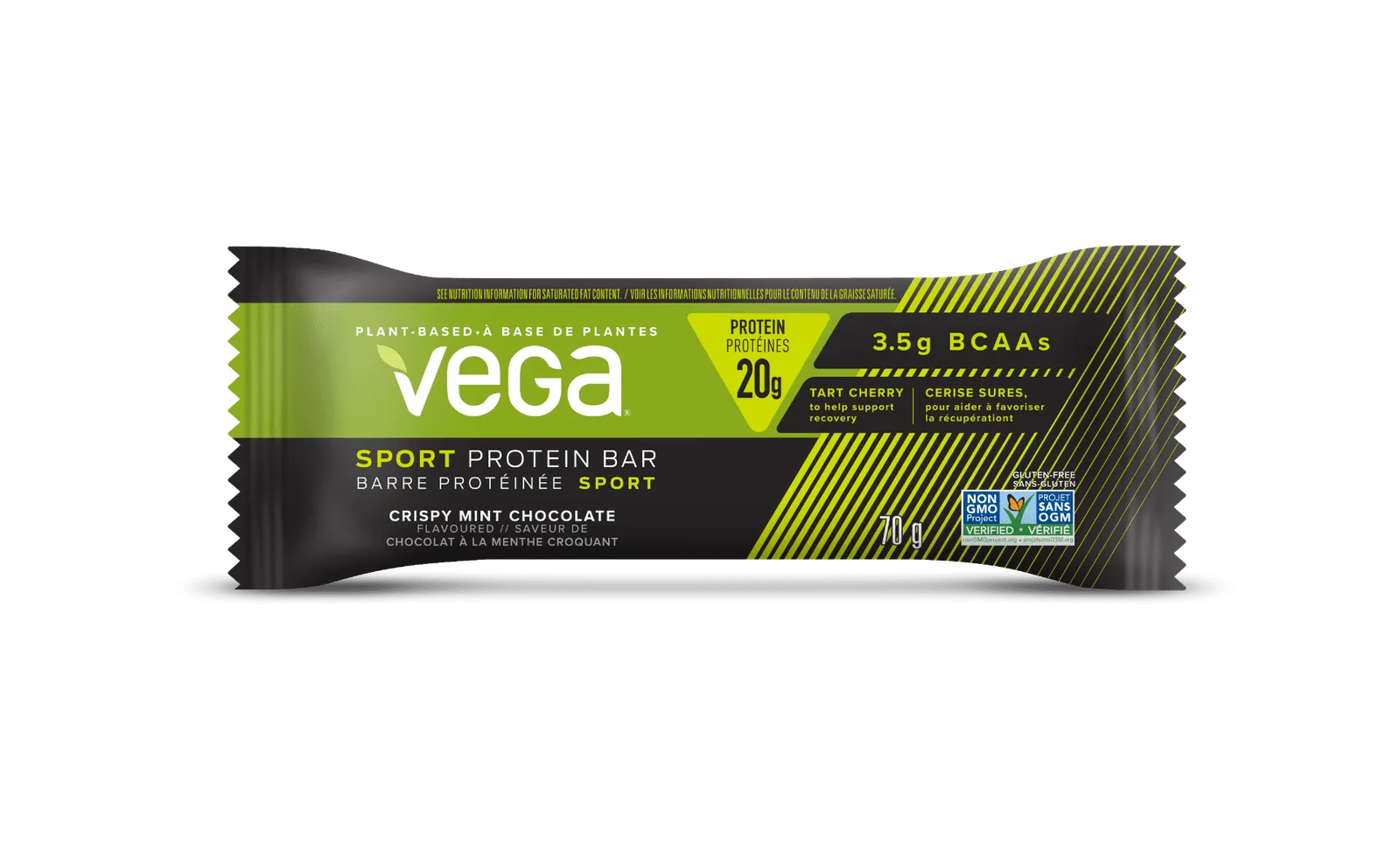 Vega Sport Protein Bar 70 g - Crispy Mint Chocolate (Single Bar)