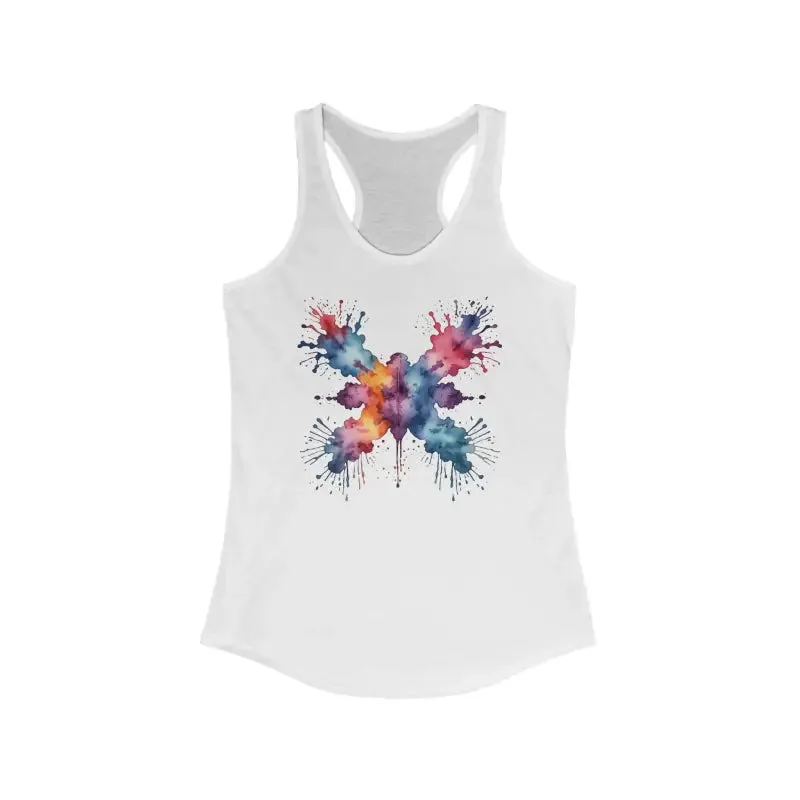 Vibrant Abstract Art Flattering Racerback Tank