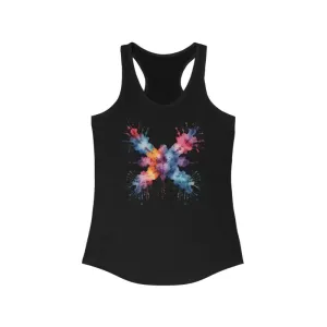 Vibrant Abstract Art Flattering Racerback Tank