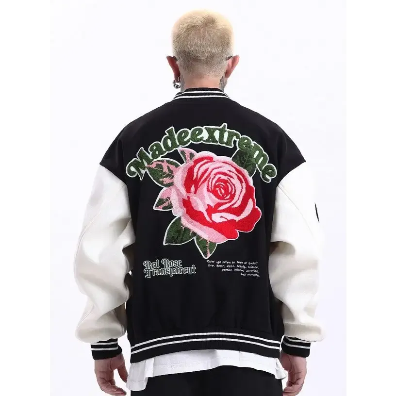 Vintage Floral Y2K Varsity Jacket in Quality Cotton