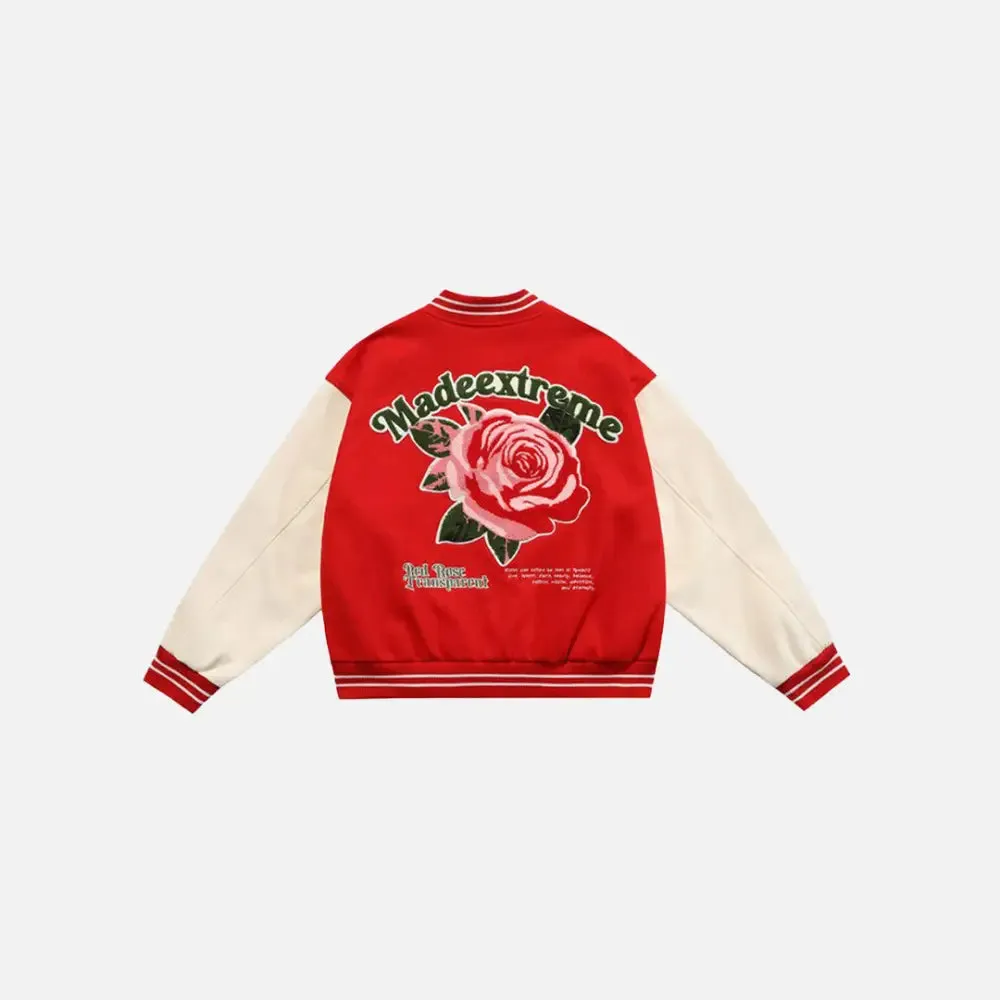 Vintage Floral Y2K Varsity Jacket in Quality Cotton